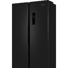 Холодильник Weissgauff WSBS 500 Inverter NoFrost Black двухкамерный 270/180л морозилка слева, No Frost, Side by Side