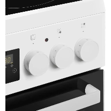 Плита электрическая Maunfeld MEC55CW08D белый, конфорок 4 шт, духовка 60 л, 50 см x 85 см x 60 см