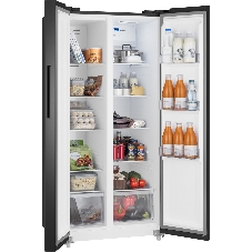 Холодильник Weissgauff WSBS 500 Inverter NoFrost Black двухкамерный 270/180л морозилка слева, No Frost, Side by Side
