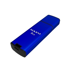 Флешка USB R/W Maxvi MP2 8Gb USB 2.0 blue, монолит с колпачком, ABS пластик + металл