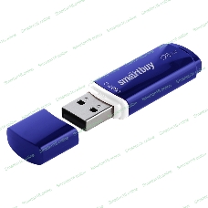 Флешка USB Smartbuy CROWN BLUE (SB128GbCRW-Bl), 128Gb, USB 3.0, R/W 75/25, синий