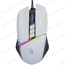 Мышь проводная A4Tech Bloody W60 Max белый, 10000 dpi, USB, кнопки - 10