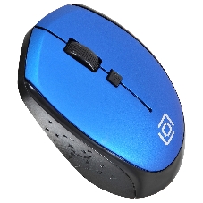 Мышь беспроводная Oklick 488MW синий/черный, 1600 dpi, радиоканал, USB, кнопки - 4