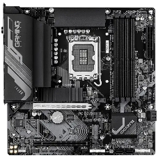 Материнская плата Gigabyte B760M GAMING X WIFI6E GEN5, LGA1700, Intel B760, 4xDDR5, 4xSATA, 2xM.2, 1xPCIe 5.0 x16, 1xPCIe 3.0 x4, 1xHDMI, 1xDP, 1x2.5Gb LAN, Wi-Fi 6E, Bluetooth 5.3, 3xUSB-A 5Gbps, 5xUSB-A 2.0, 3x3.5 мм, 7.1, mATX