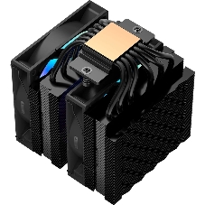 Кулер для процессора/CPU Cooler PCCooler RT620 ARGB BK (250W, 4-pin PWM, 157мм, Al/Cu, 6x6мм, 2x120мм, 73.32CFM, 34.9dBA, 2200RPM, S: 1851/1700/1200/115X, AM5/AM4, черный)