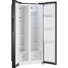 Холодильник Weissgauff WSBS 500 Inverter NoFrost Black двухкамерный 270/180л морозилка слева, No Frost, Side by Side