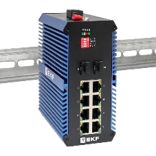 Коммутатор EKF TSX-U-2GX/SFP-8GTP, 8×1 Гбит/с PoE + 2×1 Гбит/с SFP, неуправляемый