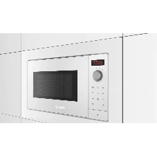 Встраиваемая микроволновая печь Bosch BFL623MW3 Serie 2, белый, 20 л, 800 Вт, переключатели - поворотный механизм/сенсор