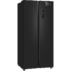 Холодильник Weissgauff WSBS 500 Inverter NoFrost Black двухкамерный 270/180л морозилка слева, No Frost, Side by Side