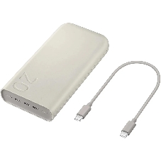 Портативный аккумулятор Samsung EB-P4520 20000mAh PD3.0 45W 4A 3xUSB-C бежевый (EB-P4520XUEGRU)