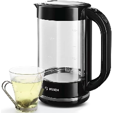 Чайник электрический Bosch TWK70B03 1.7 л, 2400 Вт, черный (корпус: стекло)