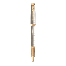 Ручка роллер Parker IM Premium T318 (CW2143646) Pearl GT, F, черные чернила, подарочная коробка