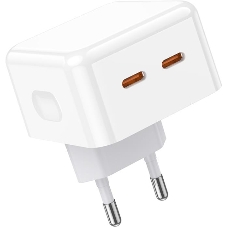 Сетевое зарядное устройство BOROFONE (6941991101113) BA76A 2Type-C 3.0A PD 35W, белый Сетевое зарядное устройство BOROFONE (6941991101113) BA76A 2Type-C 3.0A PD 35W, белый