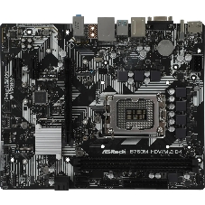 Материнская плата ASRock B760M-HDV/M.2 D4, LGA1700, Intel B760, 2xDDR4, 4xSATA, 2xM.2, 1xPCIe 4.0 x16, 2xPCIe 3.0 x1, 1xD-Sub, 1xHDMI, 1xDisplayPort, 1x 1Gb LAN, 1xUSB 3.2 Gen1 Type-C, 3xUSB 3.2 Gen1 Type-A, 2xUSB 2.0, 3x3.5 мм, 7.1, microATX