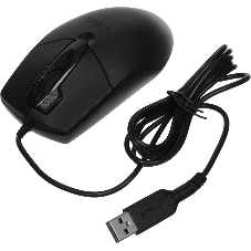 Мышь проводная A4Tech OP-730D черный, 1200 dpi, USB, кнопки - 4