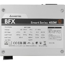 Блок питания Chieftec Smart BFX-450BS, 450Вт, 80 PLUS Bronze, 90мм, серебро