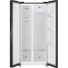 Холодильник Weissgauff WSBS 500 Inverter NoFrost Black двухкамерный 270/180л морозилка слева, No Frost, Side by Side