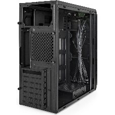 Компьютерный корпус Miditower ExeGate XP-334UC-UNS400 (ATX, БП UNS400 с вент. 12см, 1хUSB/1хUSB 3.0/1хTypeC, аудио, черный)