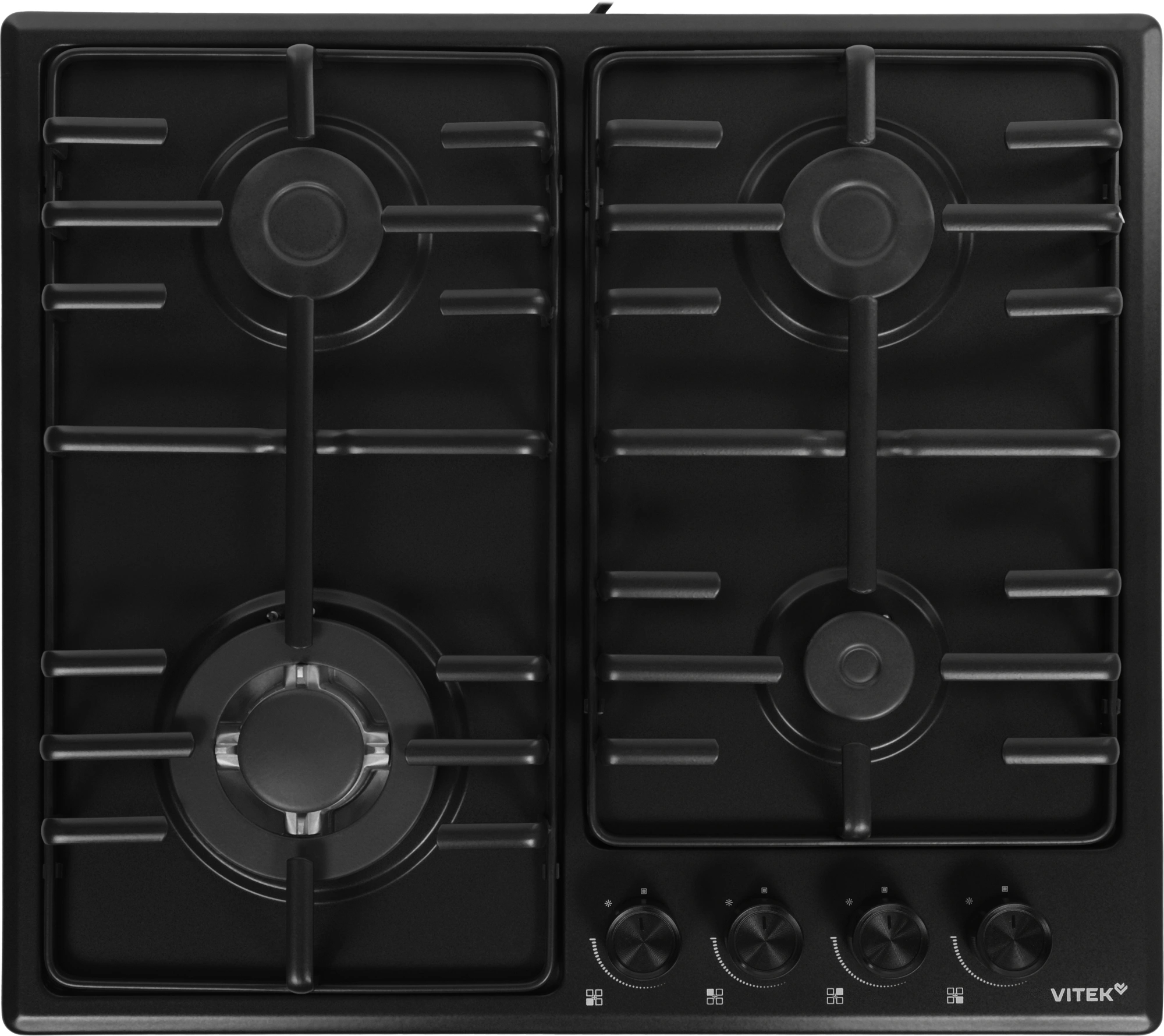 Газовая варочная панель Vitek VGH 6410W MBK черный матовый