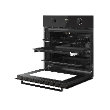 Духовой шкаф Kuppersberg HF 678 B, High-Tech, 70 л, дисплей, поворотное/сенсорное управление, таймер, макс. температура 300 градусов, телескопические направляющие (на 1 уровень), черный