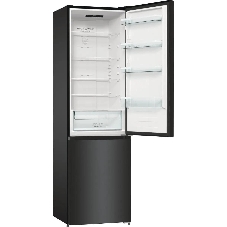 Холодильник Gorenje NRK6202EBXL4 черный матовый двухкамерный 235/96л морозилка снизу, No Frost