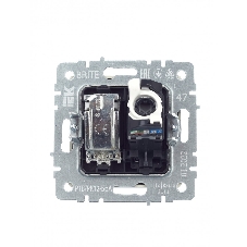 Розетка телевизионная двойная TV+RJ45 IEK Brite РТВ/РК12-БрА (BR-AK20-1-K47) кат.5E алюминий