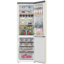 Холодильник Haier C2F636CCFDU1 бежевый двухкамерный 256/108 л морозилка снизу, No Frost