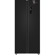 Холодильник Weissgauff WSBS 500 Inverter NoFrost Black двухкамерный 270/180л морозилка слева, No Frost, Side by Side