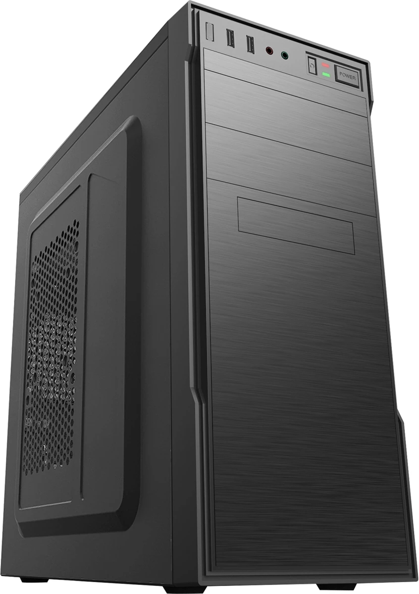 Компьютерный корпус с блоком питания 450Вт./Case Forza ATX, 450W, 1xUSB 2.0+1xUSB 3.0, Black, w/o FAN, 8 см fan PSU, power cord