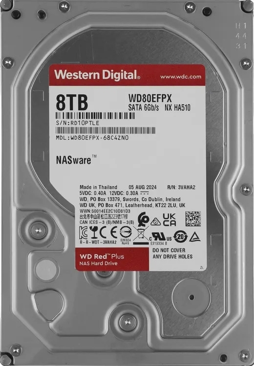 Жесткий диск HDD WD 8Tb, 5640RPM, SATA 3.5