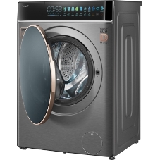 Стиральная машина Weissgauff WM 58411 Direct Drive Inverter Premium Steam Grey серая, загрузка фронтальная 11кг, 1400 об/мин., класс: A+++