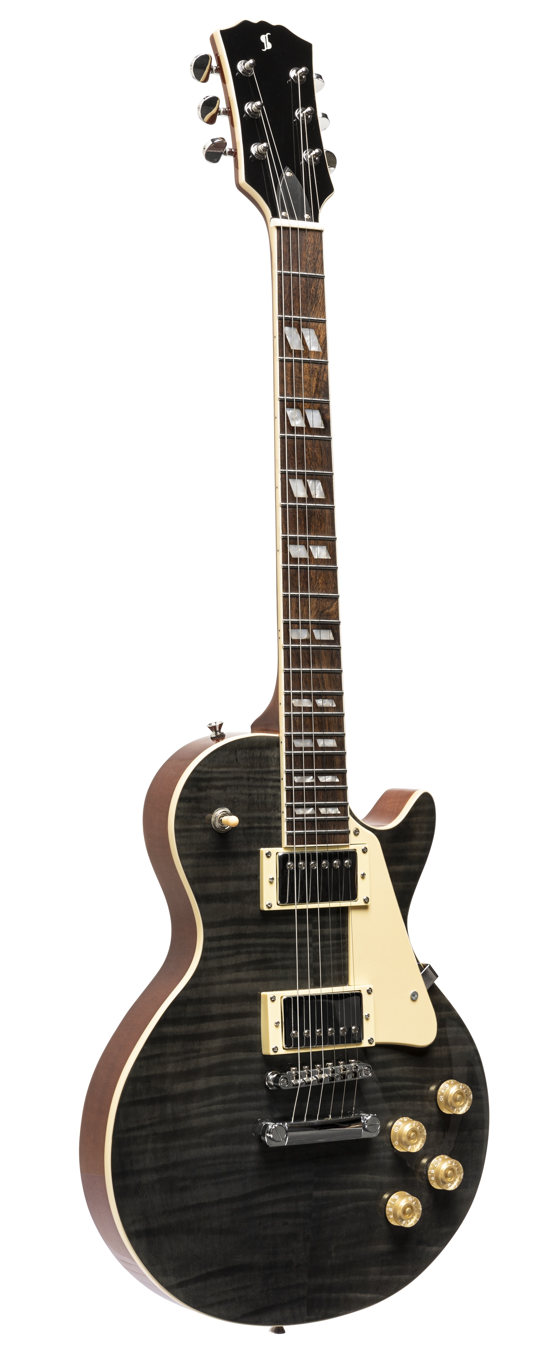 Электрогитара STAGG SEL-DLX TR BLK 6-ти струнная, цвет Translucent Black