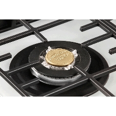 Газовая варочная панель HIBERG VM 9155 W, белый