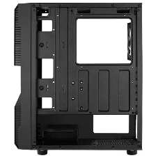 Корпус Aerocool/Formula Menace Saturn RGB-G-BK-v1 (3xUSB, 2xAudio, 0.5 мм, 120 мм FAN, прозрачная стенка-закаленное стекло, mATX