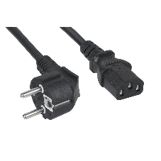 Кабель питания компьютера Cabeus PC-186-VDE-1.0-5M (Schuko+C13) (3x1.0), 5 м