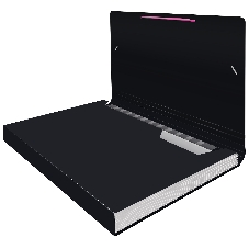 Папка-портфель Бюрократ Black Opal BLPP13 13 отделений, A4, пластик, 0.7мм, черный/ассорти
