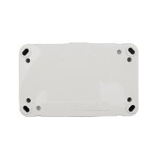 Блок из 2 розеток горизонтальный Kranz Mini OG открытой установки с заземлением, IP54 белый