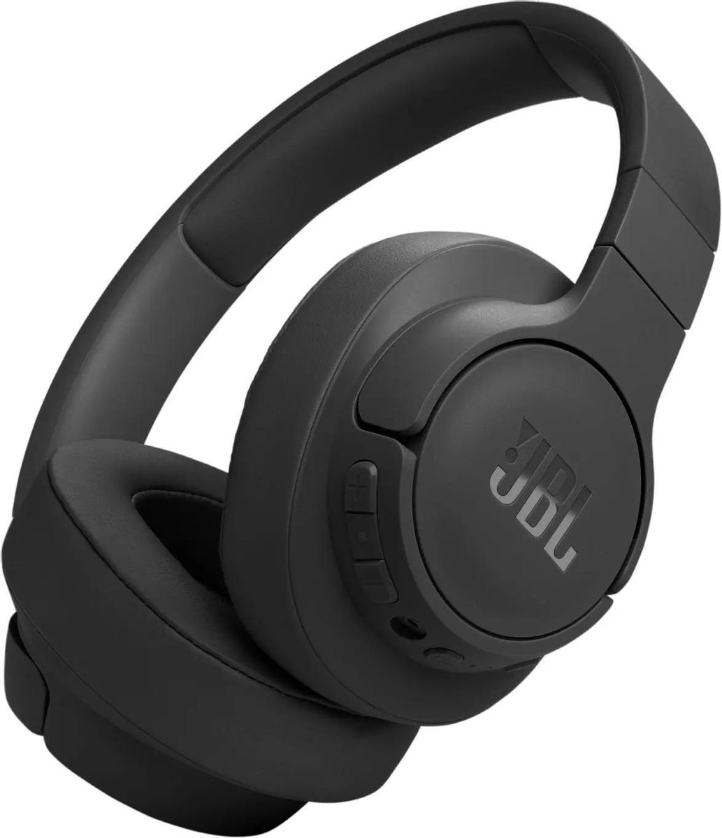 Беспроводные/проводные наушники JBL Tune 770NC черный, полноразмерные, Bluetooth + проводной, адаптивное шумоподавление, до 70 ч