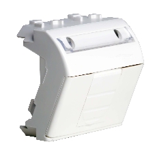 Розетка компьютерная DKC Brava 76655B R J 45 кат. 5e, белая, 2 мод