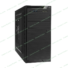 Компьютерный корпус Minitower ExeGate QA-412U-UNS350 (mATX, БП UNS350 с вент. 12см, 2хUSB+2хUSB 3.0, аудио, черный)
