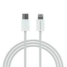 Кабель MORE CHOICE (4620202550408) K73i USB 3.0A PD 20W для Lighting 8-pin Type-C - нейлон 1м белый