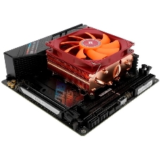 Кулер для процессора Thermalright AXP-90 X53 Full (4-pin PWM, 38mm, Cu/Cu, 4x6mm, 1x92mm, 42.58CFM, 22.4dBA, 2700RPM, S: 1851/1700/1200/115X, AM5/AM4, orange, red)