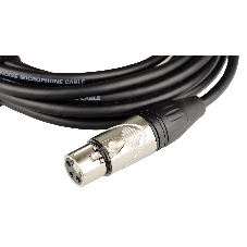 Кабель микрофонный FORCE FMC-05/6XLR (M) - XLR (F), высококачественный балансный, малошумящий с проводниками из безкислородной меди OFC, диаметр 6 мм, профессиональные металлические разъемы, длина 3 м, цвет черный