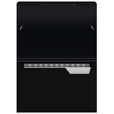 Папка-портфель Бюрократ Black Opal BLPP13 13 отделений, A4, пластик, 0.7мм, черный/ассорти