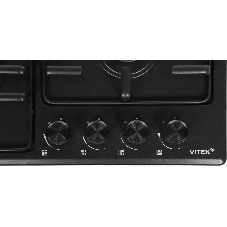Газовая варочная панель Vitek VGH 6410W MBK черный матовый
