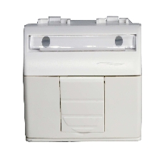Розетка компьютерная DKC Brava 76655B R J 45 кат. 5e, белая, 2 мод