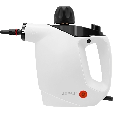 Пароочиститель ARESA AR-4901 белый, ручной, 1050 Вт, 35 г/мин, 450 мл