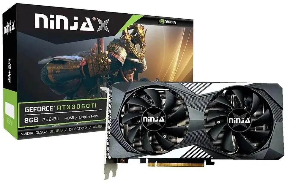 Видеокарта Sinotex GeForce RTX 3060 Ti, 8 GB GDDR6, 256 bit, 3xDisplayPort, HDMI, GPU 1410 MHz