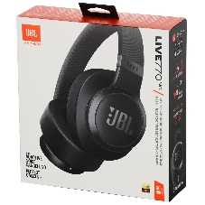 Беспроводные/проводные наушники JBL Live 770NC черный, полноразмерные, Bluetooth 5.3 + проводной, адаптивное шумоподавление , до 65 ч
