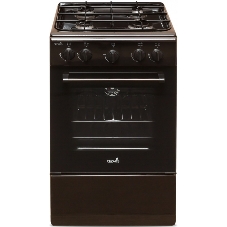 Плита газовая Cezaris ПГ 2150-01 коричневый, конфорок 4 шт, духовка 43 л, 51 см x 85 см x 55 см